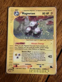 Pokemon E Reader Lot-Magneton Skyridge-Magneton Aquapolis-Reverse Holo-Holo - Image 5