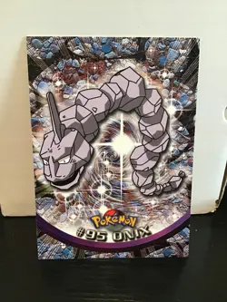 Pokemon Topps 1999 #95 Onix Blue Logo TV Animation Edition - Image 1