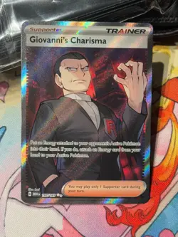 Giovanni's Charisma - 197/165 - Full Art SR - Pokemon TCG: 151 - NM - Image 3