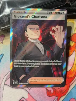Giovanni's Charisma - 197/165 - Full Art SR - Pokemon TCG: 151 - NM - Image 4