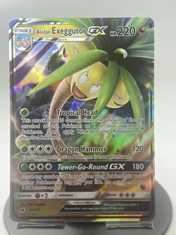 Pokemon TCG Alolan Exeggutor GX 74/11 Crimson Invasion Ultra Rare NM - Image 1