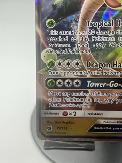 Pokemon TCG Alolan Exeggutor GX 74/11 Crimson Invasion Ultra Rare NM - Image 5