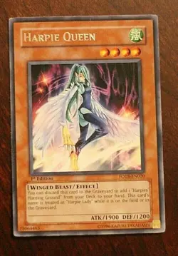 YuGiOh - Harpie Queen - FOTB-EN020 - Rare - 1st Edition - Near Mint - Image 1