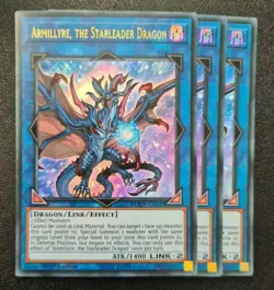 Armillyre, the Starleader Dragon x3 Yu-Gi-Oh! DUOV-EN029 1st Ultra Rare PLAYSET - Image 1