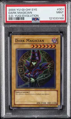 2004 SYE YU-GI-OH! STARTER DECK YUGI EVOLUTION #001 DARK MAGICIAN PSA 9 - Image 1