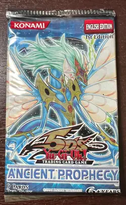 (701001) YUGIOH ANCIENT PROPHECY 5D's 1st Edition Sealed BOOSTER PACK - Image 1