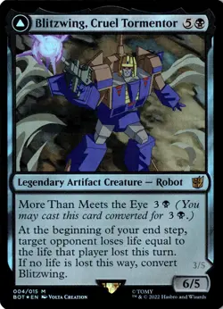 Blitzwing, Cruel Tormentor NM/M* FOIL Transformers ENGLISH 004/015 -UnltdCards - Image 1