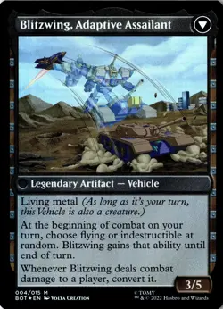 Blitzwing, Cruel Tormentor NM/M* FOIL Transformers ENGLISH 004/015 -UnltdCards - Image 2