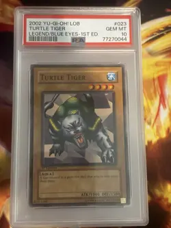 Turtle Tiger LOB-023 Yu-Gi-Oh! PSA 10 1st Edition Legend Of Blue Eyes - Image 1