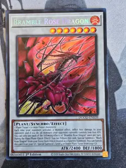 Yugioh Bramble Rose Dragon DOOD-EN039 Secret Rare NM 1st Edition - Image 1