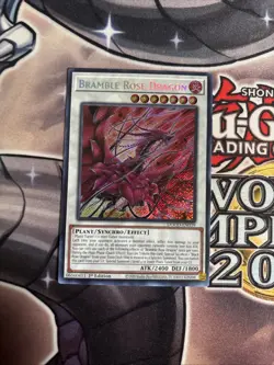 (DOOD) Yugioh Bramble Rose Dragon DOOD-EN039 Secret Rare 1st Edition VLP - Image 1