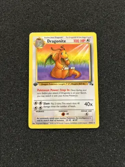 1st Edition Dragonite 19/62 Fossil Set Rare Vintage 1999 Pokemon Card - NM - Image 1