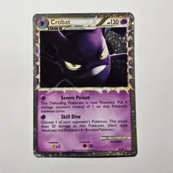 Crobat Prime 84/95 Heart Gold Soul Silver Holo Pokemon Card - Excellent - Image 1