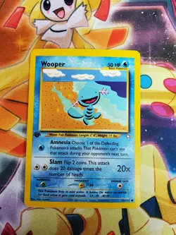 Pokemon Card - Neo Genesis 82/111 - WOOPER (common) **1st Edition** - NM - Image 1