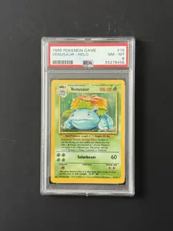 Venusaur Holo - 15/102 - Base Set Vintage WOTC Pokemon Card - PSA 8 - Image 1