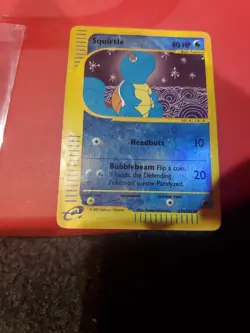 Pokemon Squirtle Card 132/165 Expedition Base Set Reverse Holo - Image 1