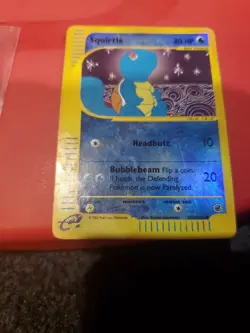 Pokemon Squirtle Card 132/165 Expedition Base Set Reverse Holo - Image 2