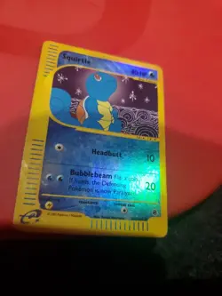 Pokemon Squirtle Card 132/165 Expedition Base Set Reverse Holo - Image 3
