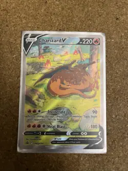 Pokemon TCG Charizard v SWSH260 Sword & Shield Promo Card Near Mint Condition - Image 1
