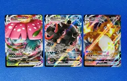 Charizard VMAX + Blastoise VMAX + Venusaur VMAX 3 Card Pokemon Set All NM - Image 1