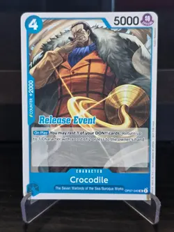 One Piece Card Game - Crocodile (Release Event) OP07-040 UC - NM - Image 1