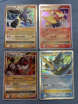 Pokemon TCG LV. X Infernape Rhperior Emploeon Lucario Promo Cards Lot of 4 LP - Image 1