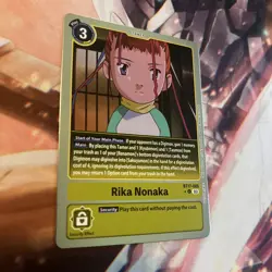 Rika Nonaka Alternate Art Foil - BT17-085 NM - Digimon TCG Card - Image 1