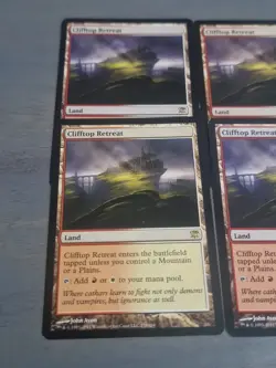 MTG Clifftop Retreat X4 Innistrad Rare Card Great Condition - Image 2