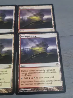 MTG Clifftop Retreat X4 Innistrad Rare Card Great Condition - Image 3