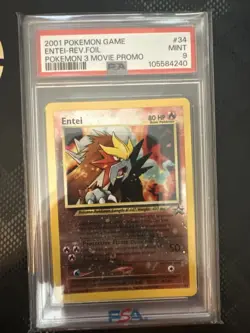 Pokemon TCG Entei #34 Reverse Holo Promo Card 2001 - Image 1
