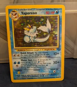 Vaporeon 12/64 • Holo • Rare • Jungle • Near Mint Pokemon Card - Image 2