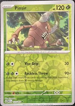 Pinsir 127/165 Sv: Scarlet & Violet 151 Reverse Holo - Pokemon Card - Image 1