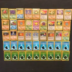 Vtg Pokemon TCG 50 Card Lot GERMAN, DEUTSCH- Jungle, Rocket, Base set WOTC - Image 1