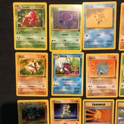 Vtg Pokemon TCG 50 Card Lot GERMAN, DEUTSCH- Jungle, Rocket, Base set WOTC - Image 2