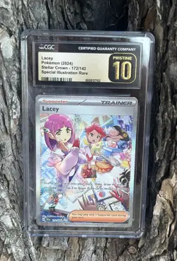 CGC PRISTINE 10 Lacey 172/142 Stellar Crown Pokemon Card LOW POP - Image 1