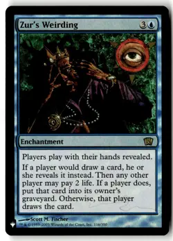 MTG - Zur's Weirding 116 foil Near Mint The List Reprints - Image 1