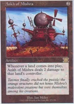 1x Ankh of Mishra Heavy Play MTG Magic - Kid Icarus - - Image 1