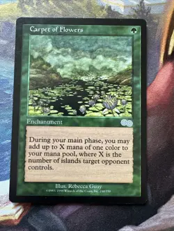 Carpet Of Flowers MTG Urza’s Saga NM 1998 Uncommon Magic The Gathering - Image 1