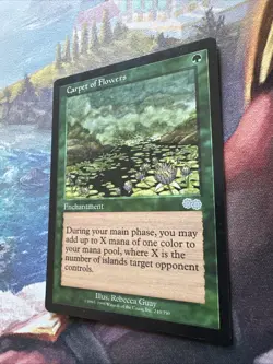 Carpet Of Flowers MTG Urza’s Saga NM 1998 Uncommon Magic The Gathering - Image 3