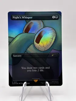 Night's Whisper 1937 Rainbow Foil SpongeBob Secret Lair SLD MTG NM - Image 1