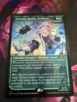 1x NM (Showcase Foil) Tameshi, Reality Architect - Kamigawa: Neon Dynasty [MTG] - Image 1