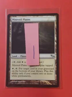 2008 Magic The Gathering Shadowmoor #275 Mistveil Plains, UC, White, cd1 - Image 3