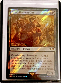 MTG Great Unclean One (Surge Foil) Universes Beyond: Warhammer 40,000 NM - Image 1