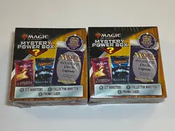 2x Magic MTG Mystery Power Box 4 Booster Packs, 2 Promos, 1 Collector Booster - Image 1