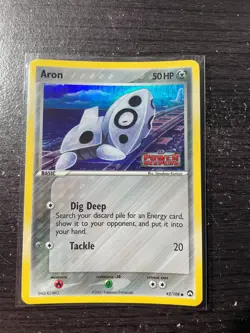 Aron Reverse Holo 42/108 EX Power Keepers STAMPED Pokemon Card 2007 - Image 1