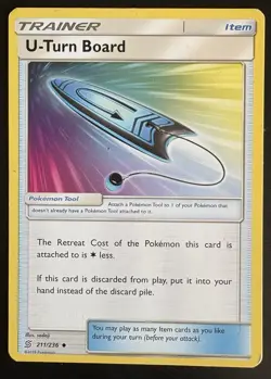 U-Turn Board 211/236 Unified Minds SM Pokemon TCG HP - Image 1