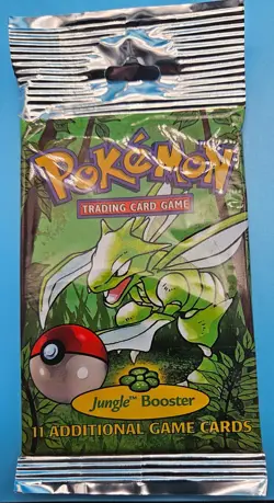 Pokemon 1999 Jungle Booster Pack Scyther WOTC Factory Sealed - Image 1