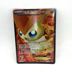 Pokemon Victini EX 131/135 Full Art Ultra Rare Plasma Storm Damaged Creased - Image 1