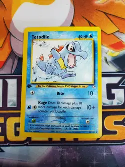 Pokemon 1st ed Croconaw 32/111 31/111 Totodile 80/111 81/111 Neognesis - Image 5