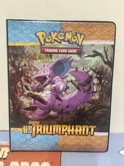 Ultra Pro Pokemon HeartGold & Soulsilver Triumphant 9-Pocket Binder Nidoking - Image 1
